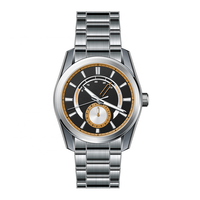 Reloj Mecánico de reserva de energía para hombre, piezas transparentes de acero inoxidable 57