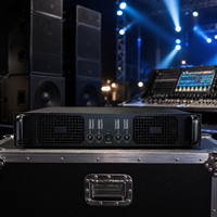 Amplificador de Potencia Profesional de 4 Canales, 800W*2+1200W, Clase H, para Altavoces y Subwoofer, Sistema de Sonido para Conciertos al Aire Libre, Carcasa Metálica