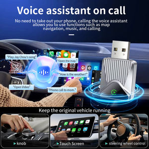 Universel 2 en 1 convertit <span class=keywords><strong>CarPlay</strong></span> filaire en Plug and Play sans fil Connexion automatique Configuration facile Adaptateur <span class=keywords><strong>Carplay</strong></span> sans fil - Product Image 3