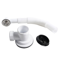 TALEA Fregadero de cocina de acero inoxidable Mini cesta Colador Tapón Fregadero de residuos Kit de residuos (70MM * H75mm) con desbordamiento de la XJ133C010-U