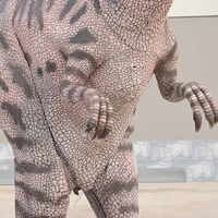 Costume de Spinosaurus classique avec design de jambes cachées, robuste, léger et flexible, tailles personnalisées, pour parcs d'aventure, aéroports et utilisation en extérieur