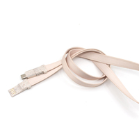 Cordon de câble de chargement USB biodégradables, en paille de blé écologique, 100 pièces, pour iPhone, Android, Micro USB et dispositif Mobile USB C