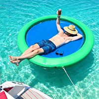 Langlebige Sonnenliege Schwimmende Matte Wasser-Hängematte Aufblasbare Wasser-Hängematte mit Netz