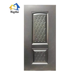 Hoja de puerta de metal en relieve Placas de puerta de acero galvanizado Panel Moldeado Cubiertas de puerta de acero estampado - Product Image 2
