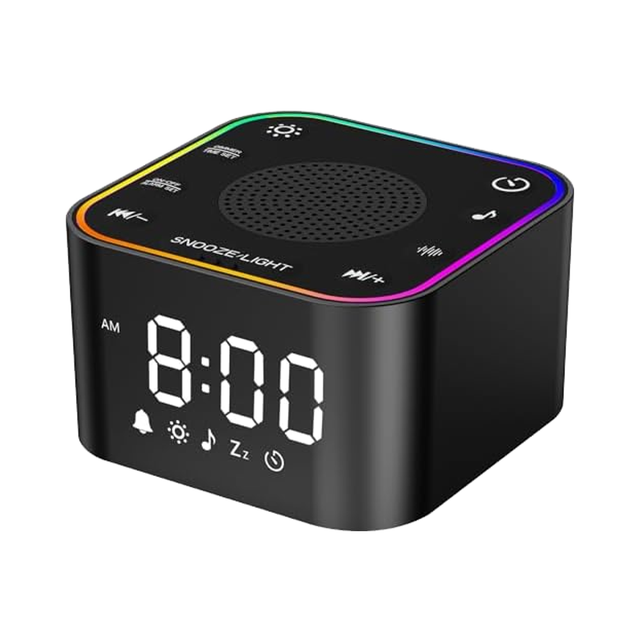 Baby Adult Sleep Aid White Noise Alarm Clock Sound Machine Sleep Timer White Relaxing Sound Machine Night Light Sound Machine
