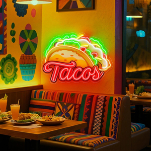 Letrero de Neón Personalizado <span class=keywords><strong>con</strong></span> Imagen de Pizza, Gráficos Impresos <span class=keywords><strong>con</strong></span> UV, Letrero de Neón Acrílico, Luz de Neón Fabricada en China para Decoración de Paredes - Product Image 3