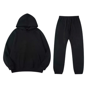 Yüksek kaliteli fransız Terry kazak Streetwear eşofman tişörtü Entials Sweatpants ve Hoodie seti - Product Image 2