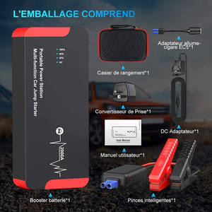 נייד לרכב סוללה קפיצת Starter <span class=keywords><strong>Booster</strong></span> <span class=keywords><strong>Pack</strong></span> כלים חיצוני נייד כוח בנק מטען - Product Image 3
