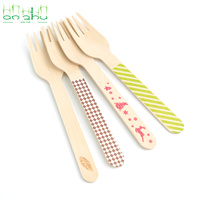 Ustensiles en bois jetables, compostables et écologiques en gros pour camions de restauration et vendeurs de rue - Ensemble cuillère, fourchette, couteau