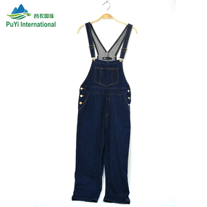 Vêtements d'<span class=keywords><strong>occasion</strong></span> vintage Pantalon en jean décontracté à bretelles <span class=keywords><strong>Combinaison</strong></span> Barboteuse Pull Pantalon ample Vêtements de seconde main pour femmes - Product Image 5