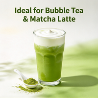Poudre de Matcha Premium 3A 30g/Boîte – Étiquette Personnalisable – Poudre de Matcha Pure pour Bubble Tea, Latte, Crème Glacée, Pâtisserie