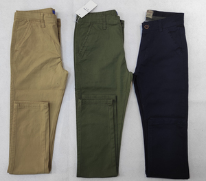 <span class=keywords><strong>Pantaloni</strong></span> da uomo in cotone <span class=keywords><strong>kaki</strong></span> e nero e <span class=keywords><strong>verde</strong></span> oliva tinta unita <span class=keywords><strong>pantaloni</strong></span> da uomo in forma dritta e Comfort elasticizzati <span class=keywords><strong>pantaloni</strong></span> Chino - Product Image 2