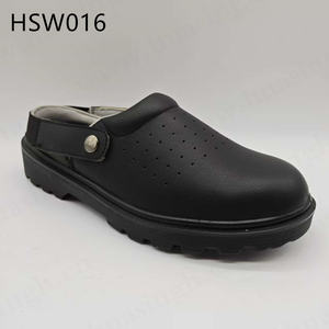 HY,<strong>Mauritius</strong> Popular Steel Toe Insert White/Black Safety Slipper Adjustment Belt Anti-static Work Boots with <strong>air</strong> Hole HSW016 - Product Image 2