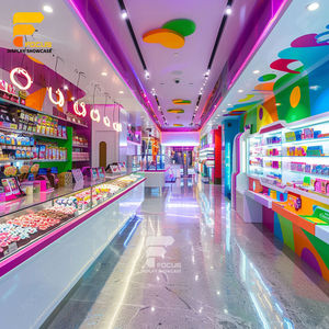 Diseño de tienda de dulces Mostrador de exhibición de <span class=keywords><strong>chocolate</strong></span> Mostrador de exhibición de dulces Estante de exhibición de <span class=keywords><strong>chocolate</strong></span> Estantes para tienda de dulces - Product Image 6
