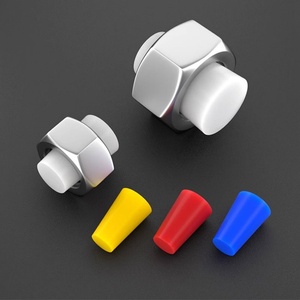 HOFUJNG Customized High Temp <b>Silicone</b> <b>Rubber</b> Stoppers Tapered Hole Plugs with Cutting Processing Service - Product Image 4