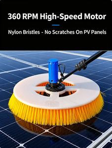 The Handheld Single-head Disc Photovoltaic <b>Electric</b> Cleaning Machine Is Extendable for Thorough Cleaning - Product Image 2