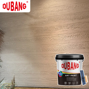Peinture murale intérieure et extérieure écologique, durable et artistique, revêtement acrylique en terre battue pour maison, application au pinceau - Product Image 3