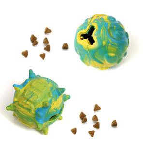 499 adedi özelleştirilebilir renkler Pet çiğnemek oyuncaklar pet malzemeleri üretici pet ürünleri kauçuk çiğnemek oyuncak köpek gıda dağıtıcı tedavi topu - Product Image 6