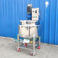 Cuve de mélange mobile en acier inoxydable Guanyu 100L 500L avec agitation électrique pour produits chimiques, détergents, savon liquide et transformation alimentaire