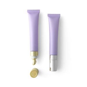 20g tubo di plastica opaco viola per la cura della pelle morbido imballaggio cosmetico sottovuoto testa pompa stampa 20ml capacità lucidalabbra rossetto - Product Image 4