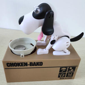 กระปุกออมสินรูปสุนัขน่ารัก ประหยัดเงิน ของเล่นกัดเหรียญ - Product Image 5