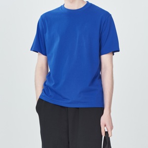 T-shirt en coton vintage personnalisé avec logo imprimé DTG pour l'été, coupe décontractée et oversize, teinture unie, pour hommes - Product Image 4