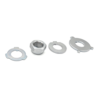 Kit de fixation anti-desserrage pour phares de voiture, en acier galvanisé estampé, avec rondelles de sécurité et écrous