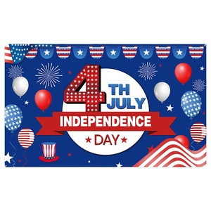 Pequeño MOQ American US Día DE LA Independencia Telón de fondo Fuegos artificiales Bandera de EE. UU. Para Photo Studio Props Supplies - Product Image 3
