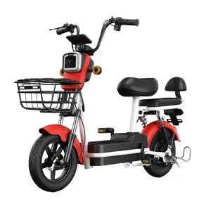 China Hot Sale 2 wheel cheap new 350w 48v electric moped bike with pedals electrica scooter electric bike bicycle