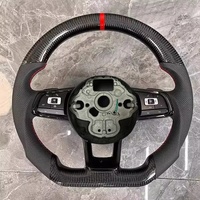 Volant en cuir pleine fleur en promotion pour Volkswagen Golf 7 GTI Golf R MK7 pour VW Polo GTI Jetta Passat B8 Tiguan Sharan Touran