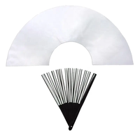 Éventail pliant personnalisé de 27 cm pour enfants, à sublimation, en plastique, portable, pour la danse en ligne