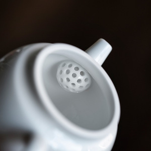 Sweet White Porcelain Miniature Teapot With Lid Round Shape Ceramic <b>Tea</b> Infuser For Kung Fu <b>Tea</b> <b>Set</b> - Product Image 3
