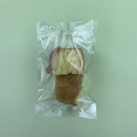 Sac de conservation transparent de qualité alimentaire, logo personnalisé, taille sur mesure, pochette en plastique auto-scellante pour l'emballage de pain et de collations