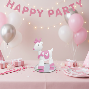 Set di Decorazioni per Feste a Tema Renne Rosa - Product Image 3