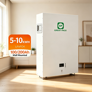 รับประกัน 10 ปี แบตเตอรี่ลิเธียม 48v 51.2v 5kwh 10kwh 200ah แบตเตอรี่ลิเธียม 48v 100ah แบบติดผนัง - Product Image 1