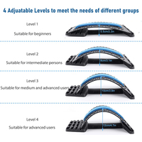 Planche de massage lombaire et dorsale pour yoga et Pilates, personnalisable en gros, avec 4 réglages ajustables et aimants