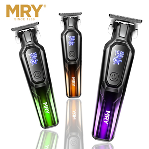 เครื่องตัดผมไร้สาย MRY สำหรับผู้ชาย ใบมีดสแตนเลส หน้าจอ LCD ชาร์จผ่าน USB เหมาะสำหรับร้านเสริมสวย โรงแรม และใช้ในบ้าน - Product Image 2