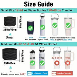 Silicone Boot for Stanley Cup 40oz 30oz Tumbler, Diamond Texture Anti-Slip Bottom Protector Sleeve, Protective Cup Boot Quencher - Product Image 2