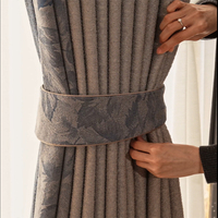 Rideaux en lin perlé de style nordique Polyester occultant de taille personnalisée pour des espaces uniques pour des chambres paisibles