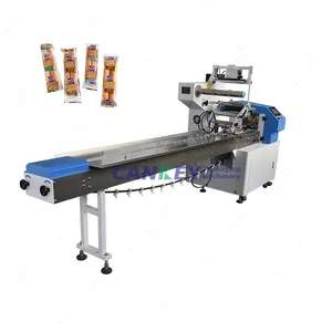 Cankey Automatic Chocolate Bar Wrapping Machine Sandwich Single Cookies Pillow Wrapping Machine