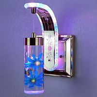 Usine En Gros Offre Spéciale Nouveau Design Fleur Sèche Acrylique Support Mural Lumières Moderne Petite Applique Murale