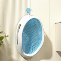 Siège de bain pour bébé pliable, ergonomique, antidérapant, avec dossier souple et réglable, de haute qualité, respectueux de l'environnement, pour la baignoire et la douche des nourrissons
