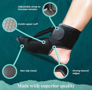 Komfortable Nacht-Fußschienen-Socke für Fasziitis, Achillessehnen-Stütze zur sanften Dehnung bei Muskelverspannungen über Nacht - Product Image 3