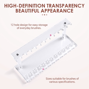 Support de Présentation en Acrylique Transparent pour Pinceaux de Nail Art, Organisateur de Stylos à Gel pour Ongles, Étagère de Rangement pour Pinceaux de Manucure et Peinture - Product Image 4