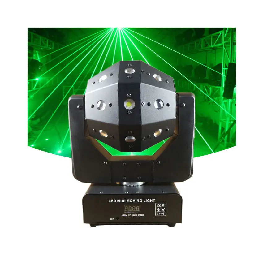 Professional 16Pcs Led 3In1 Beam Strobe Laser Disco Ball Club Stage Moving Head Light