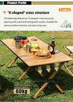 Fabrik-Großhandel Leichtgewichtiger Klappbarer Camping-Tisch-Stuhl-Set Tragbarer Eierroll-Tisch Outdoor-Picknick-Möbel