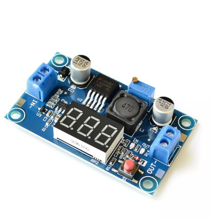 LM2596S DC-DC Adjustable Step-Down Module with Digital Voltmeter Display Regulated Power Supply Module off Board Converter