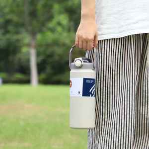 Highvalue Stainless Steel Vacuum Insulated Water Bottle with Handle and Double Straw Leak-Proof Eco-Friendly Business Gift - Product Image 6