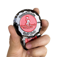 Marqueurs de balle de golf vierges sans frais de moule, en cuivre antique, or et argent, faits à la main et forgés
