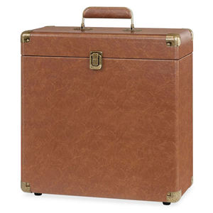 Boîte de rangement rectangulaire <span class=keywords><strong>vintage</strong></span> en plastique pour collectionneur de <span class=keywords><strong>Victrola</strong></span>, capacité de 30+ disques vinyles, portable et robuste - Product Image 5